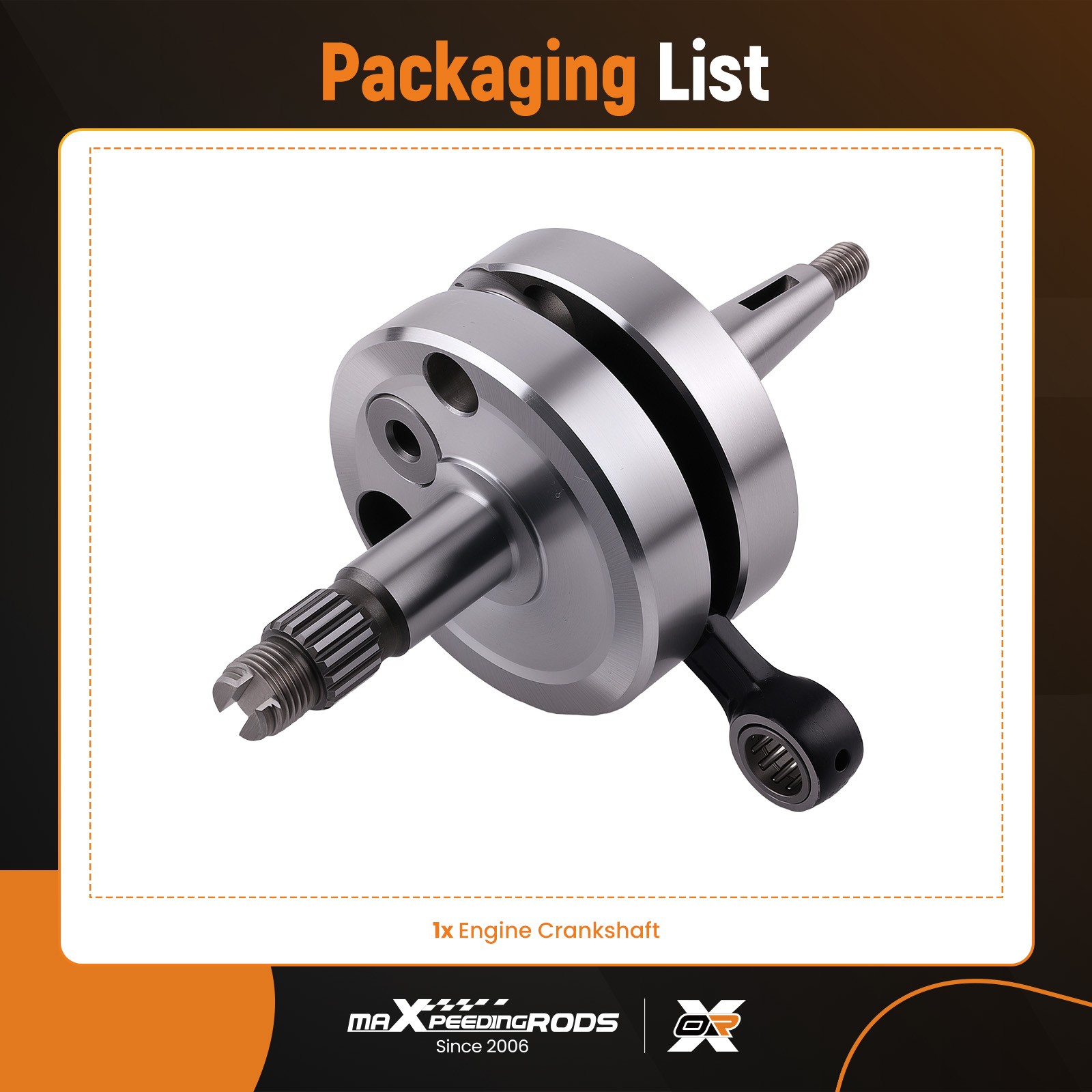 Crankshaft Assembly For Suzuki RM85/RM85L 2002-2023 12200-03B20 Crank Steel