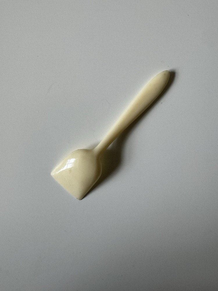 1 French Celluloid Mini Salt Spoon