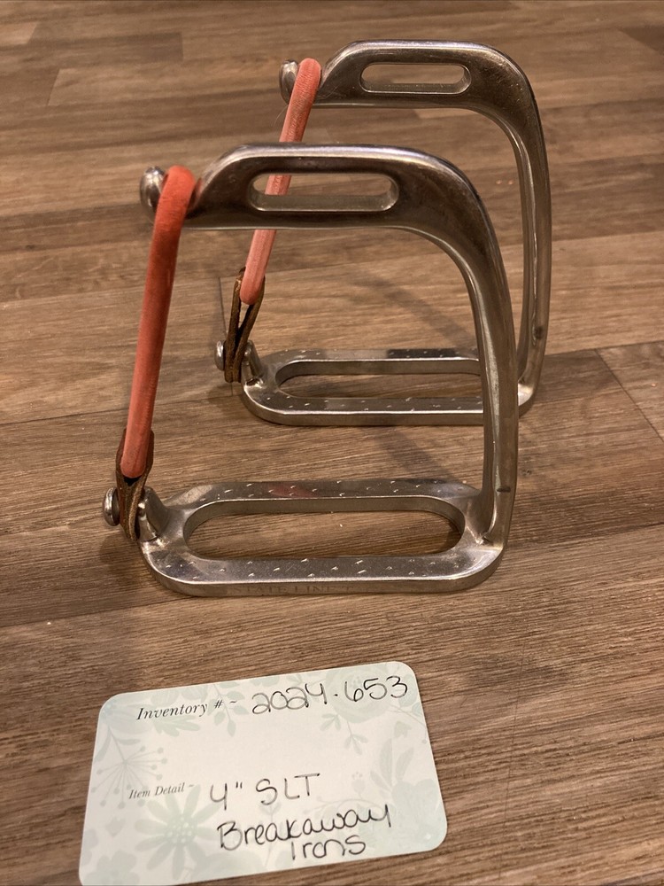 4” State Line Tack Stainless Breakaway Irons