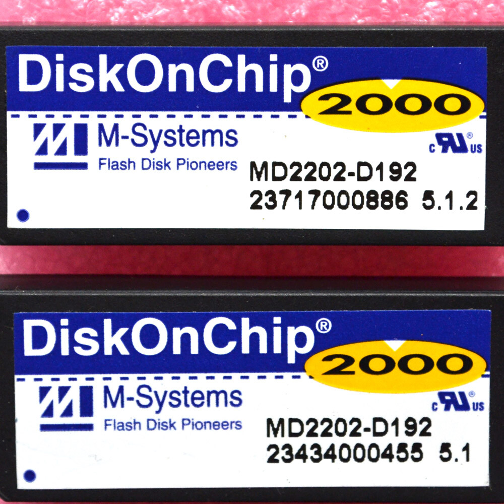 (10) M-Systems 192MB DiskOnChip 2000 Flash Memory Module Disk MD2202-D192 DIP32