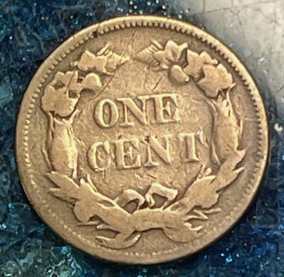 1858 FLYING EAGLE CENT PENNY COPPER NICKEL US TYPE COIN