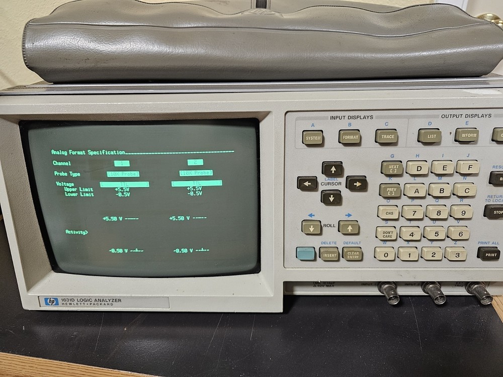 Hewlett-Packard 1631D Logic Analyzer 5ns 16 Timing 2 Analog Channels