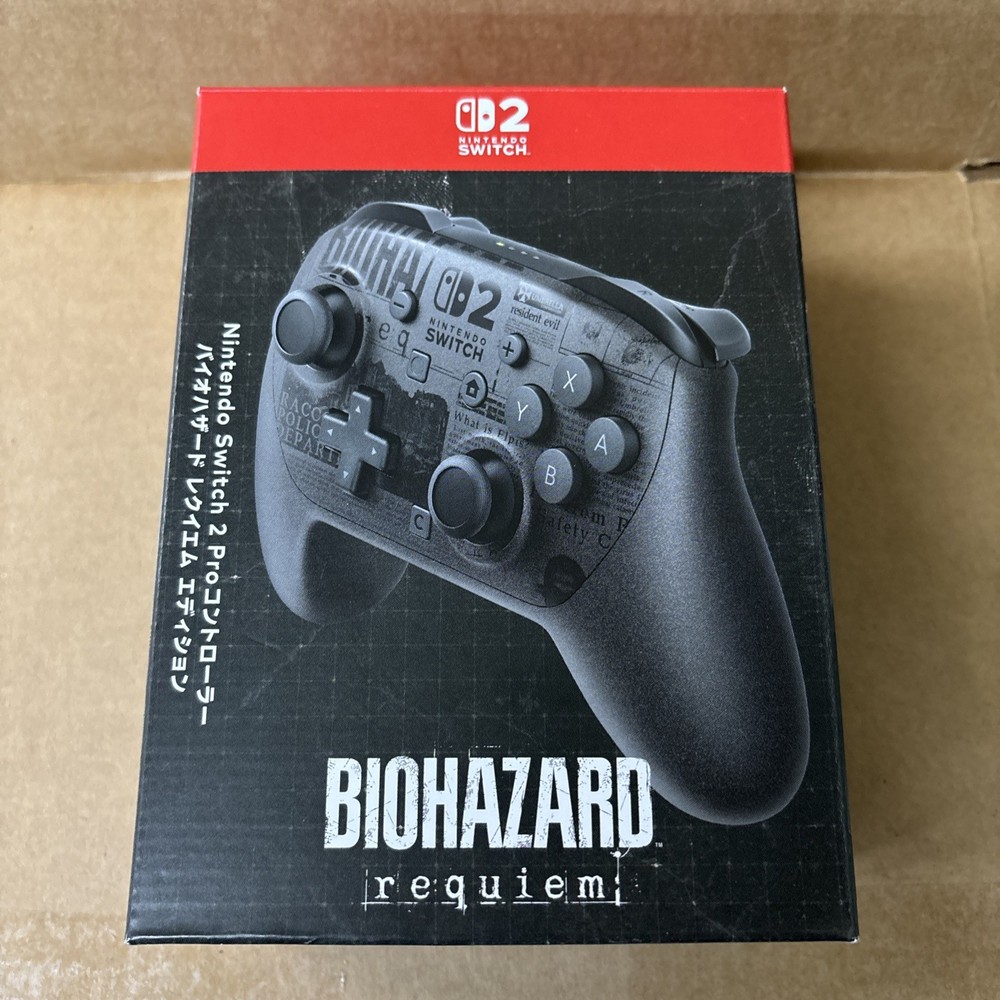 Nintendo Genuine Pro Controller BIOHAZARD Requiem Edition Switch 2 NEW
