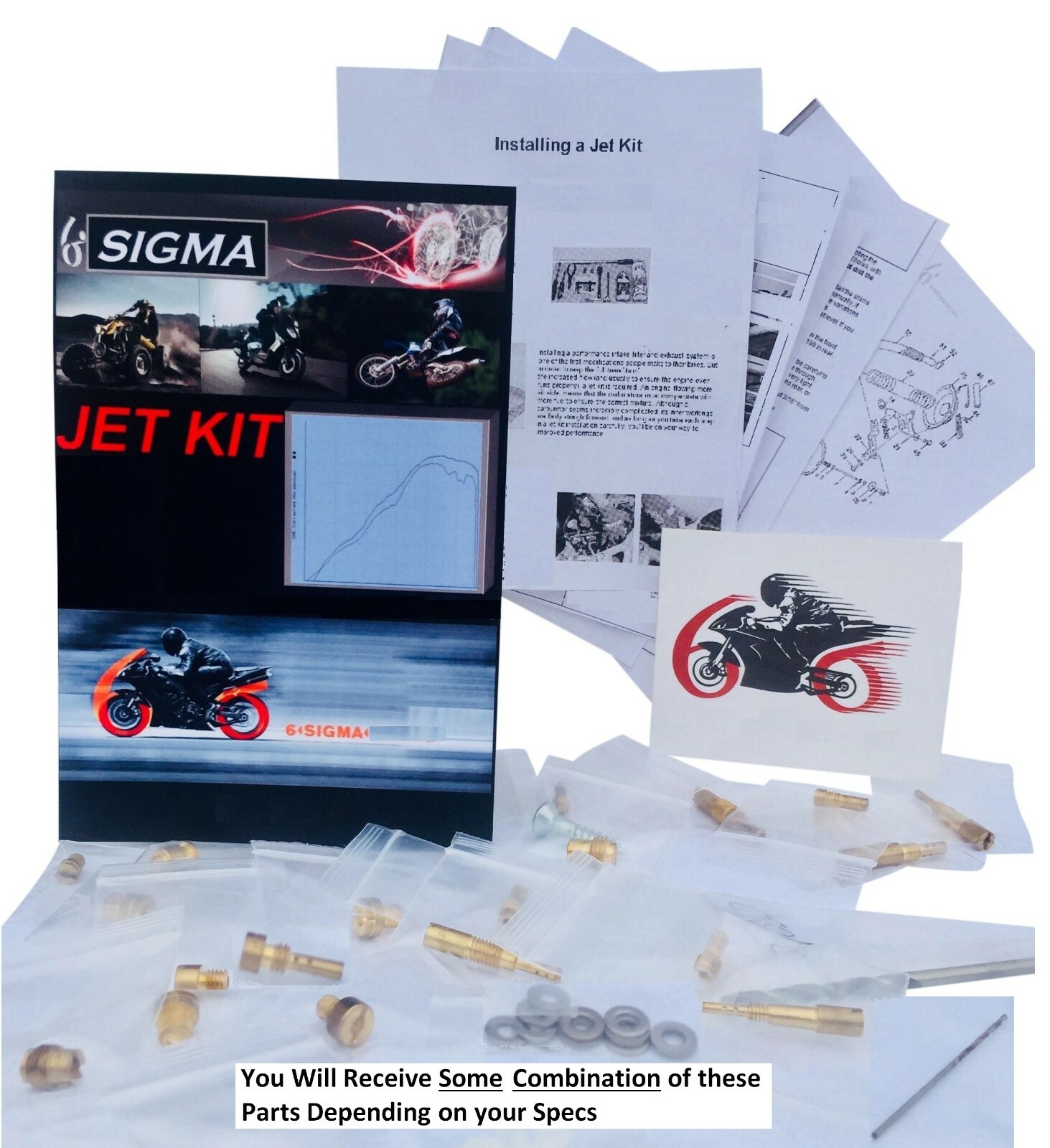 6 SIGMA JET KIT YAMAHA RAPTOR 660 2001-05 Performance Jetting Stage 1-2-3-7