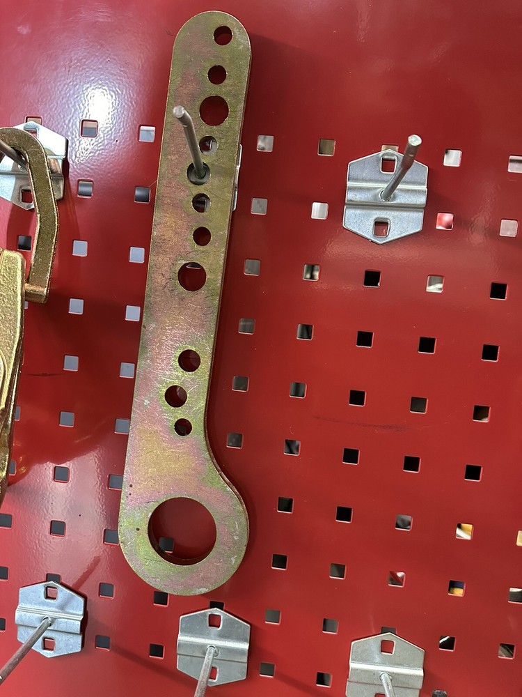 6 Ton Auto Body Frame Pulling  Draw Bar 15” Multi Hole Pull Plate Forge Steel