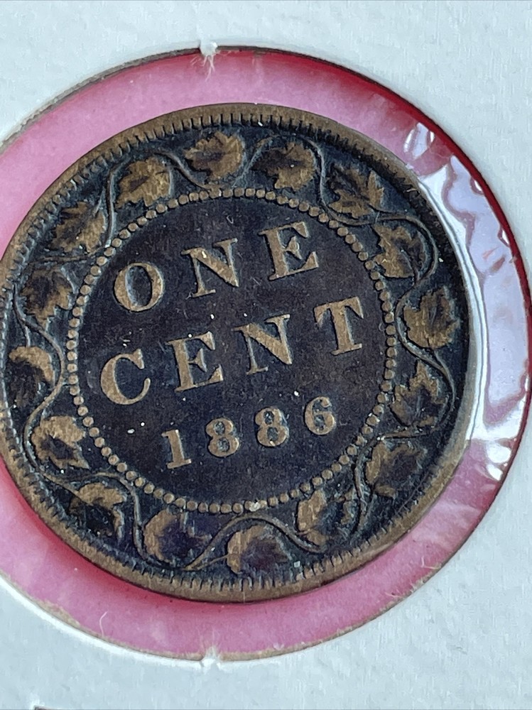 1886 Canada One Cent Coin