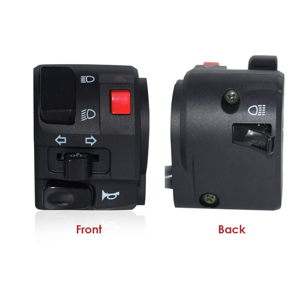 Motorcycle 7/8" left Handlebar Control Switch Turn Signal Start Stop Lamp Switch