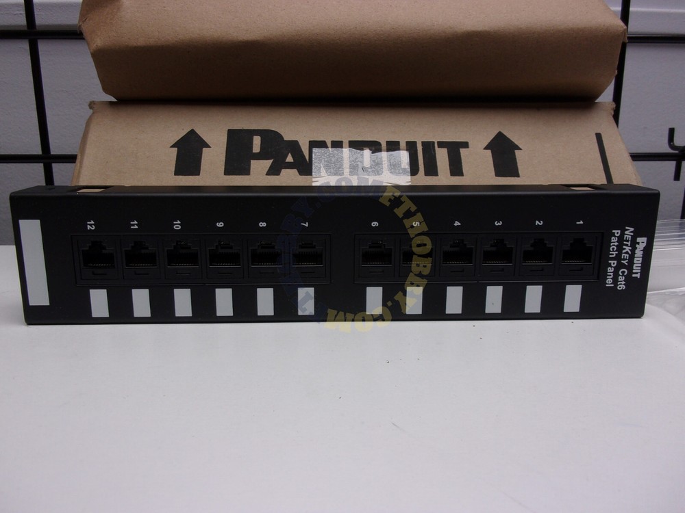 Panduit NK6PPG12WY Flat Punchdown Keystone Patch Panel