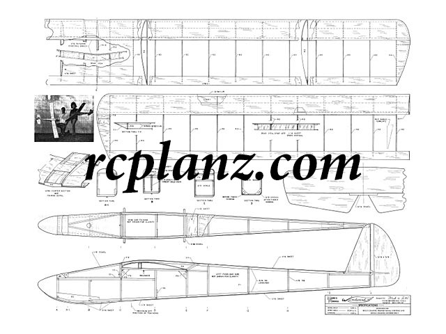 R/C AIRPLANE PLANS & PATTERNS: Windward 72" Wingspan - RC Glider