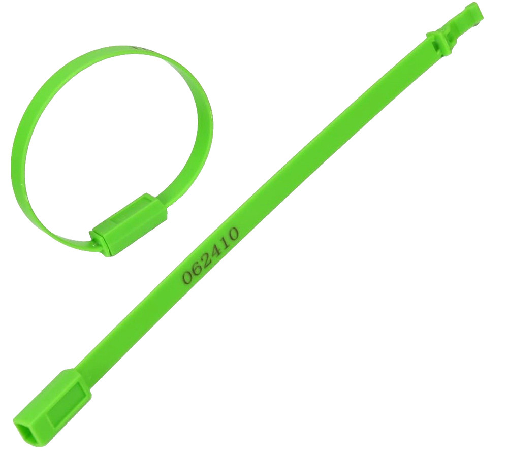 1000 Numbered Plastic Tamper Seals Security Shipping Tags Fixed Length Container