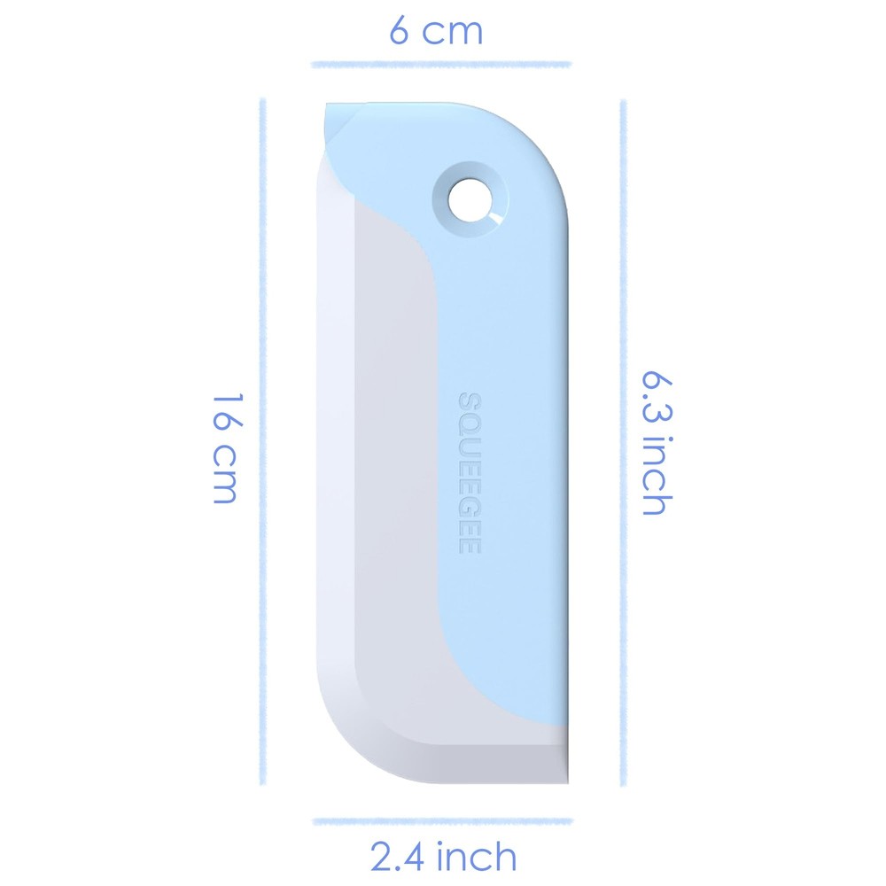 2 Pack Small Squeegees, Mini Squeegee for Windows, Mirrors, Bathroom Glass Sh...