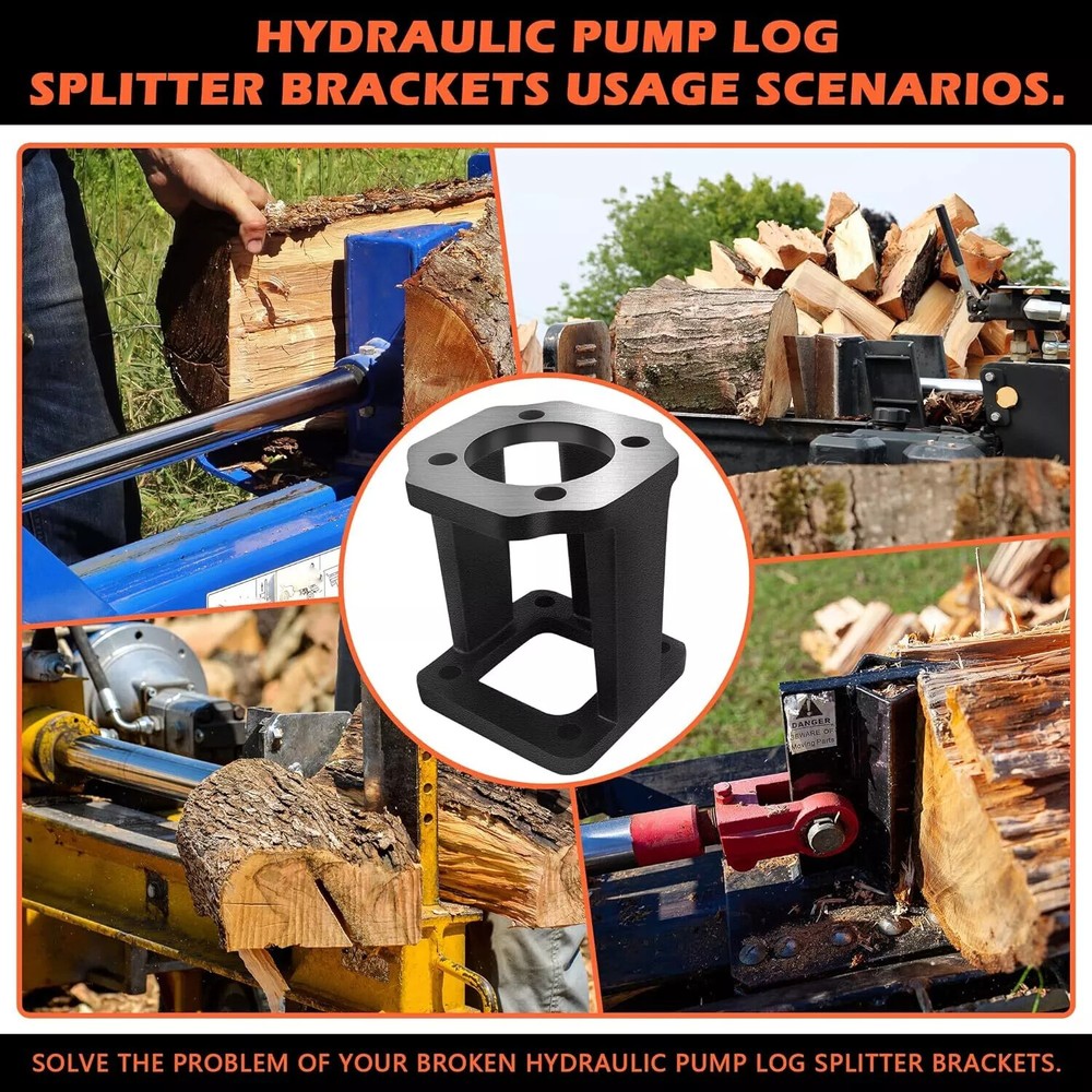 Log Splitter Hydraulic Pump Mount for 5-7 Hp Engines Replacement Brackets