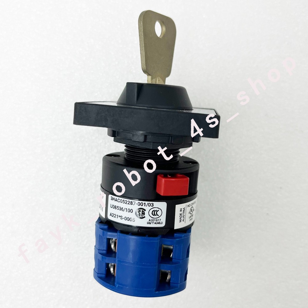 ON4KB 2-speed 2section mode switch selector w/key For ABB robot controller parts