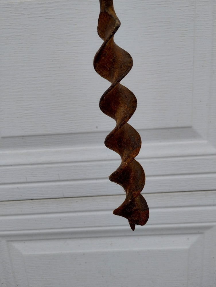 VINTAGE COAL MINING TNT / DYNAMITE DRILL BIT HAND POWERED, 52" LONG