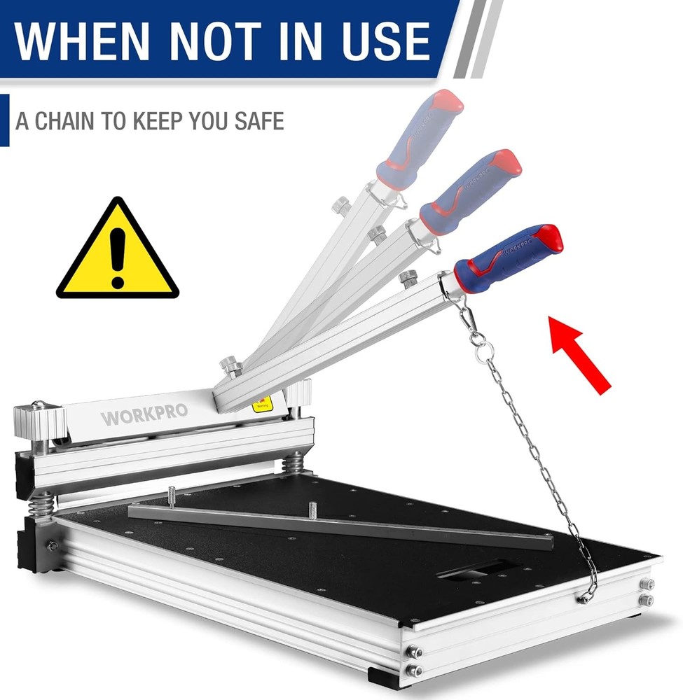 WORKPRO 13" Laminate Floor Cutter, Vinyl Cutter for Laminate,...