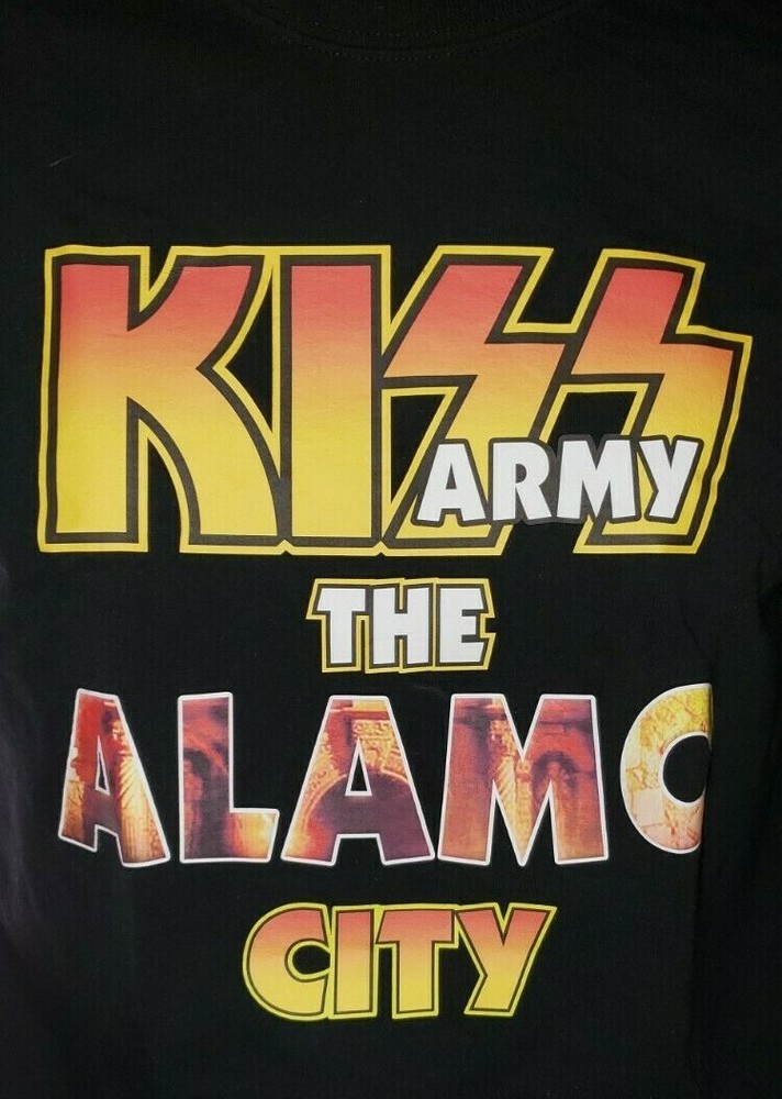 Kiss Army the Alamo City Black T-Shirt