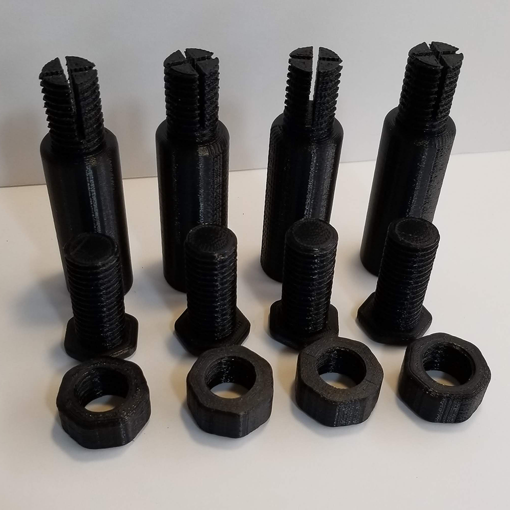 Egg Crate Adjustable Height Legs - 3D Printed - PETG