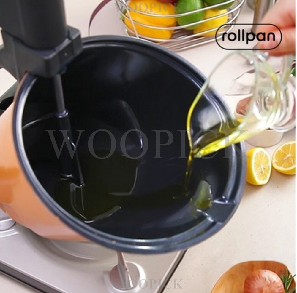 Rollkitchen rollpan Plus Camping Oven Automatic Rotation Cooking Pot Korean BBQ