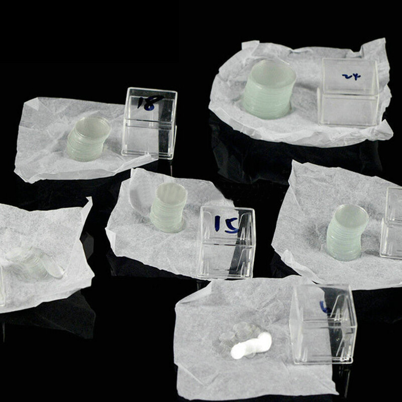 3mm-100mm Blank Microscope Round Cover Glass Cover Slips for Lab Medical 100pcs