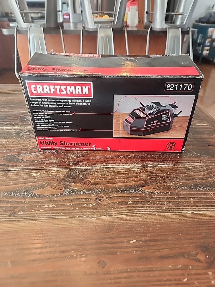 CRAFTSMAN Utility Sharpener – Model 921170 – Wet Stone Knife & Tool Sharpener
