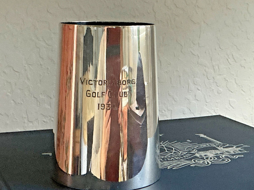 Vintage Walker & Hall Sheffield Trophy Silver Plate 1 Pint Tankard Mug 1934