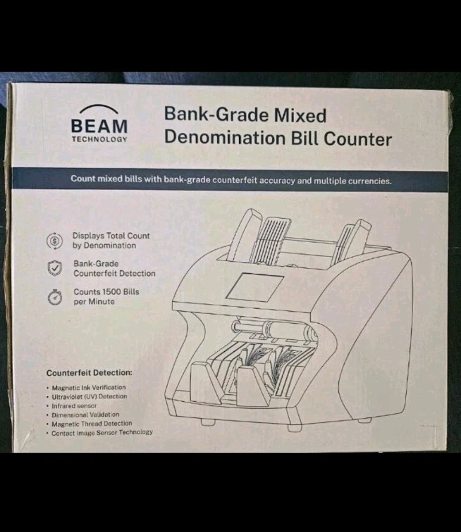 Beam Mixed Denomination Money Counter Machine - New