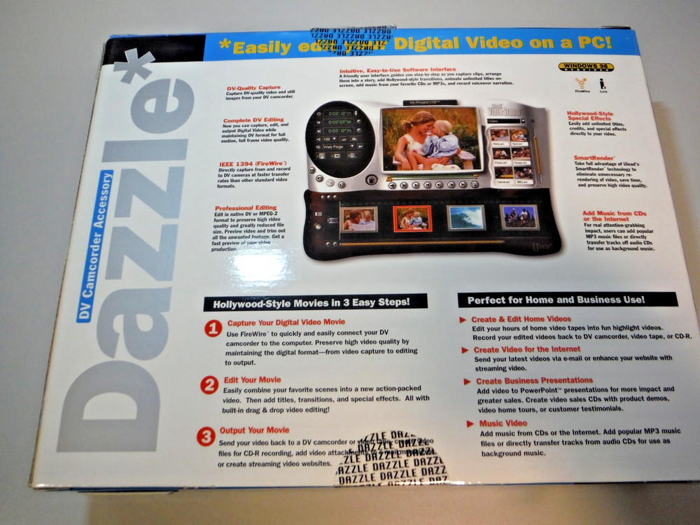 Dazzle Firewire DV Video Editing Computer Card