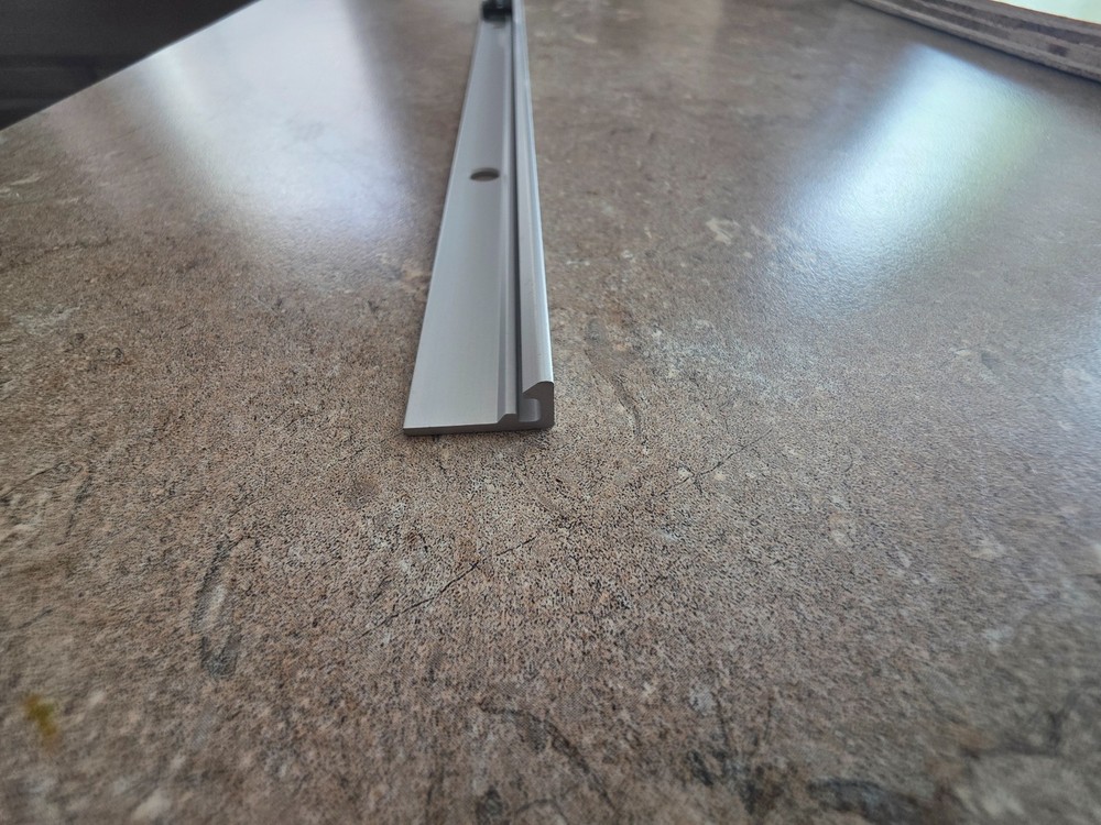 Roto 17" surface mount track with black slide guide sold each