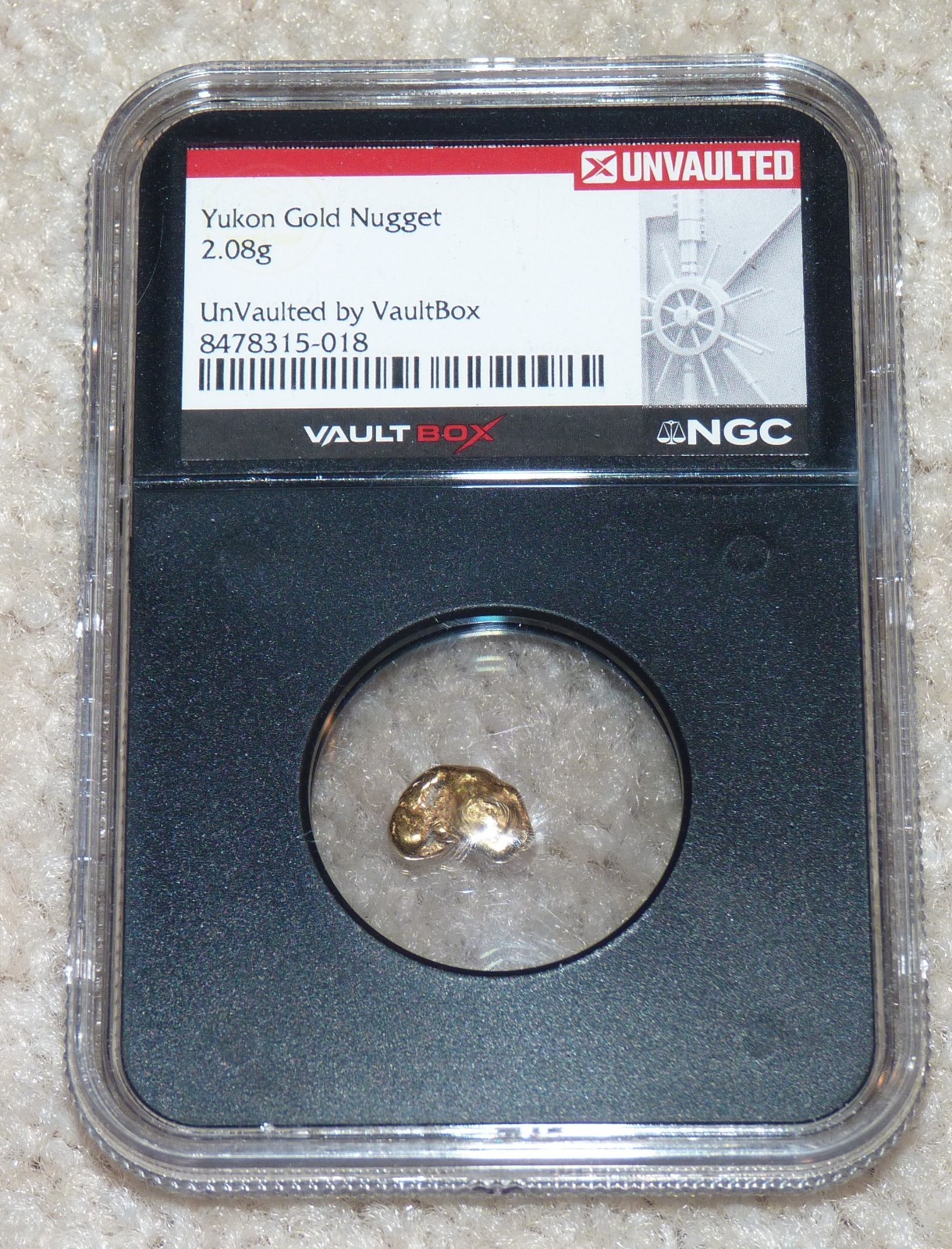 YUKON GOLD NUGGET - 2.08 GRAM - NGC Registered