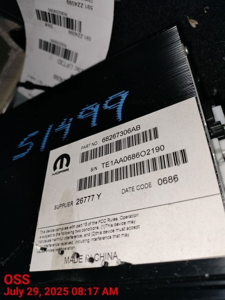 CONTROL PANEL OEM 16-25 DODGE DURANGO 1YR WRNTY