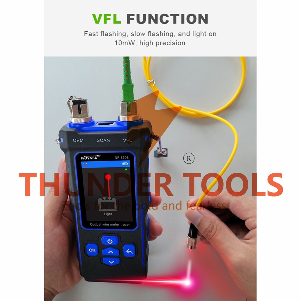 Thunder Tools NOYAFA Optical Network Cable Meter Tracer with LCD Display