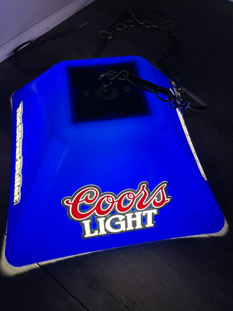 ** WILL NOT SHIP** Coors Light Pool Table Lamp.