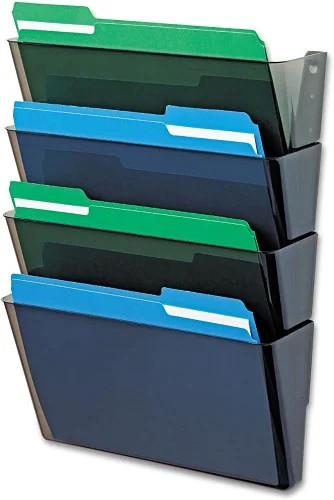 Deflecto DEF73402 - DocuPocket Four-Pocket Wall Set