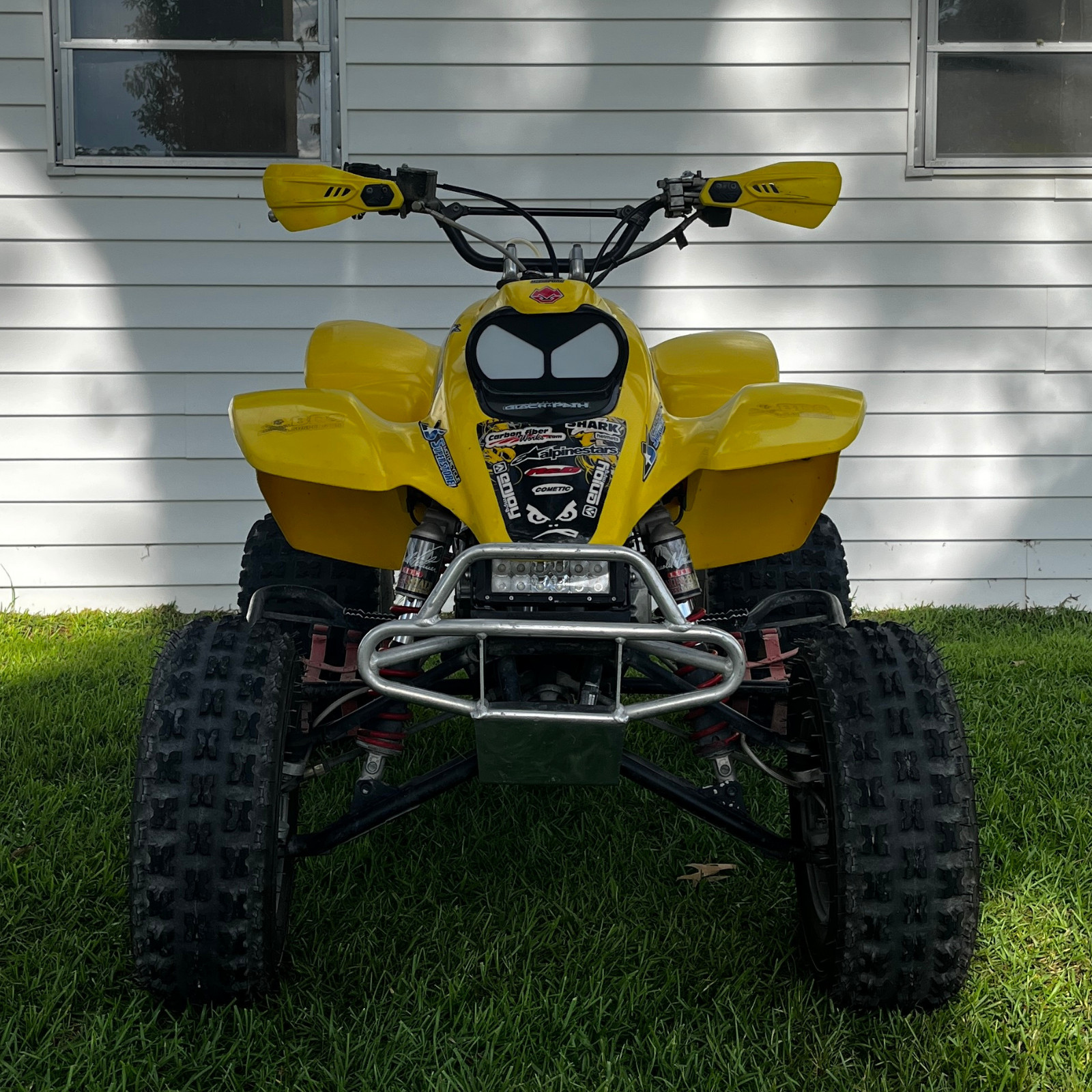 Honda 400ex Headlight DELETE: Headlight Block-off Plate