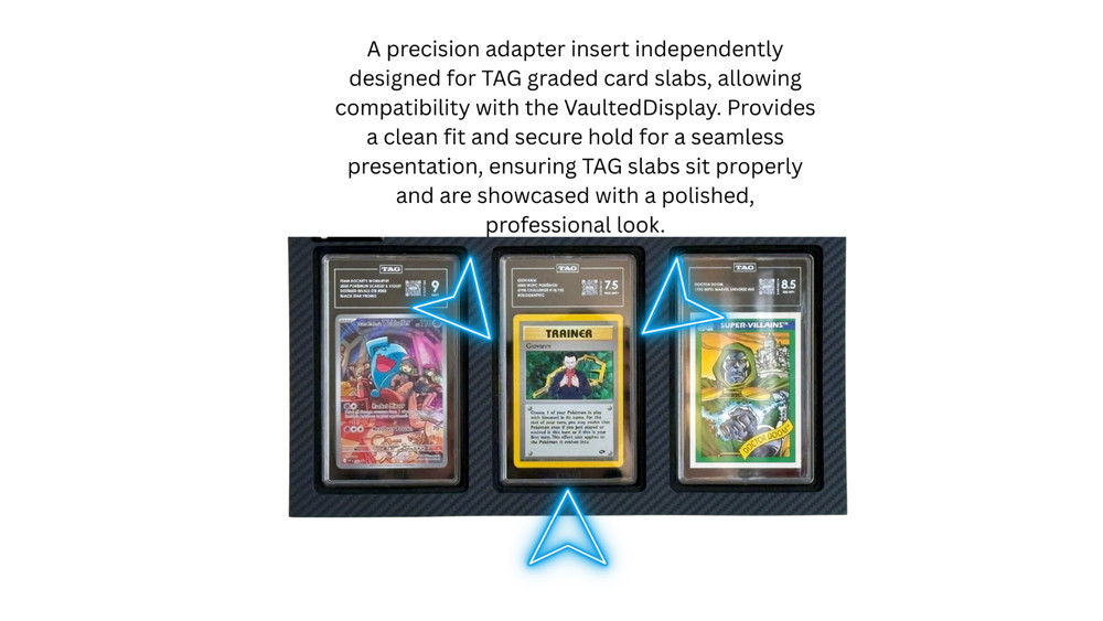 TAG Slab Display Adapter Insert – Compatible with Vaulted Display