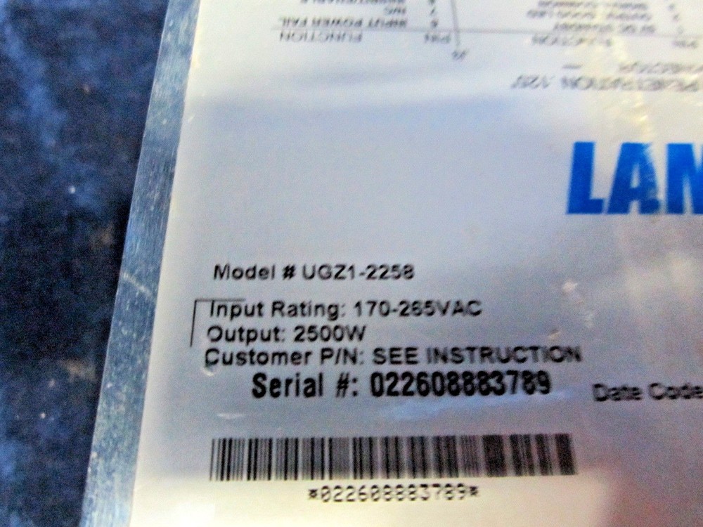 Lambda UGZ1-2258; 2500W Power Supply