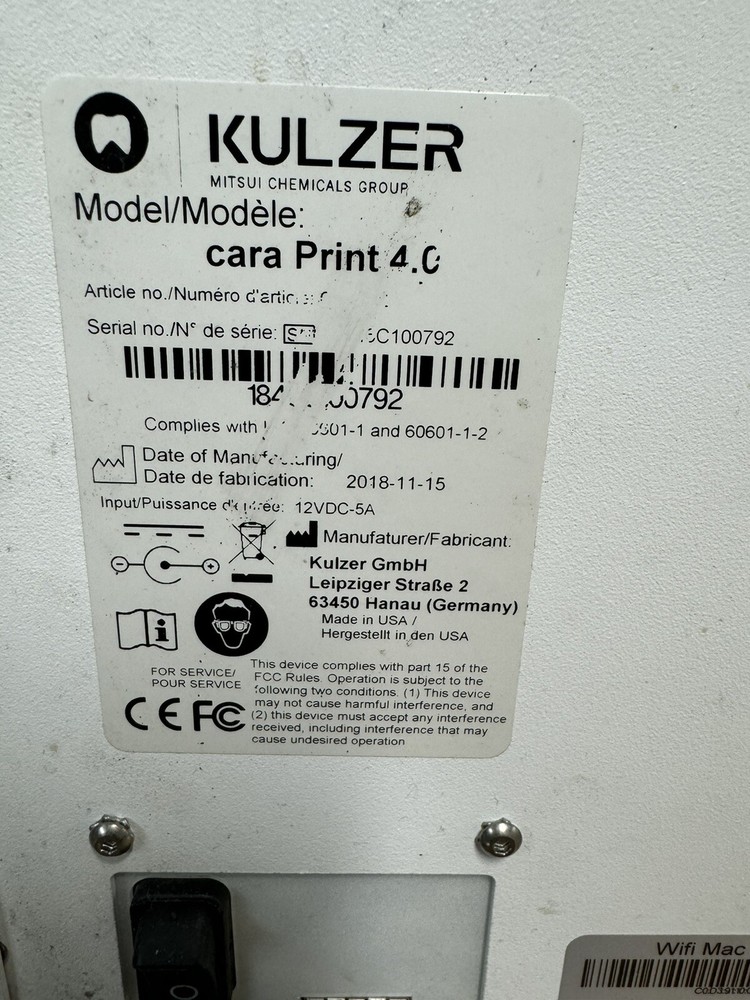 Kulzer Cara Print 4.0 3d Printer B9 Core