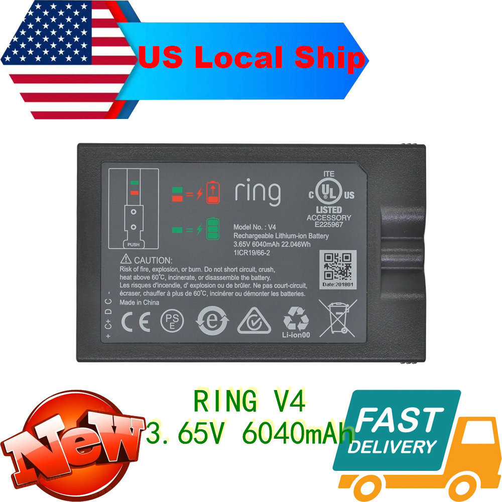 Replacement Battery Quick Release For Ring Video Doorbell 2 Spotlight Camera