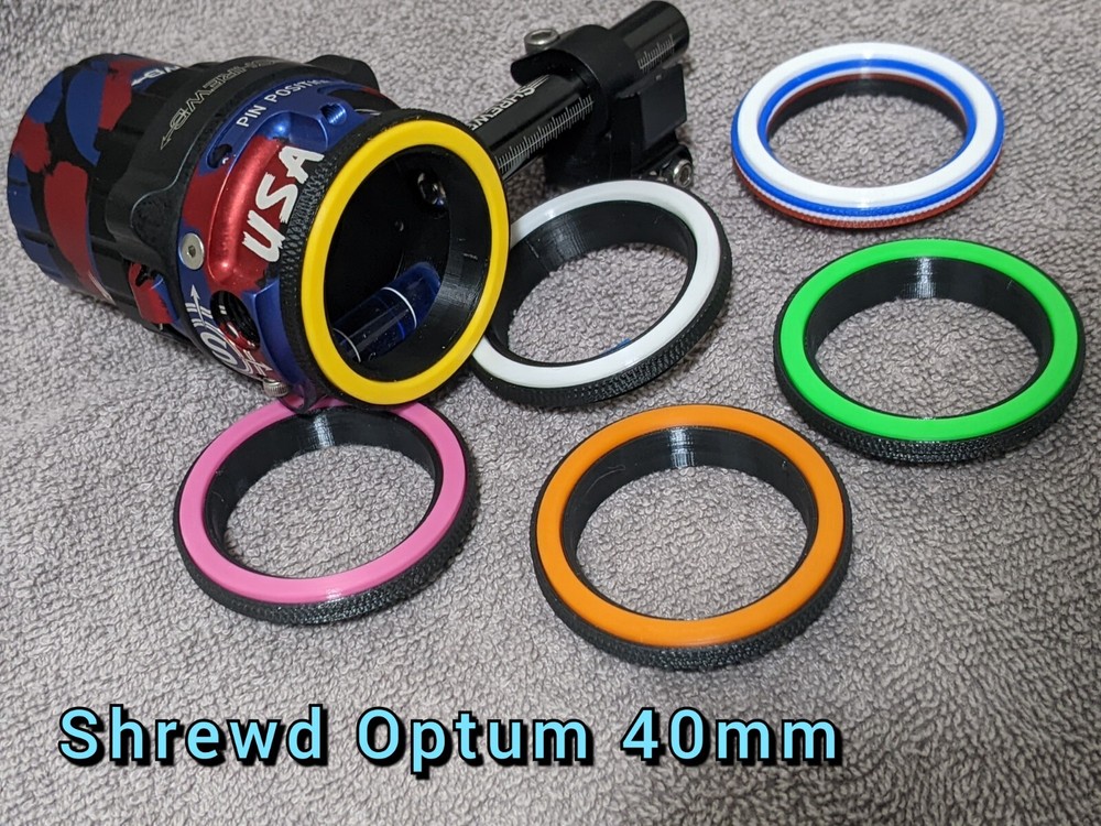*** Fits Shrewd Optum 40mm Scopes *** Peep Centering Ring Indicator