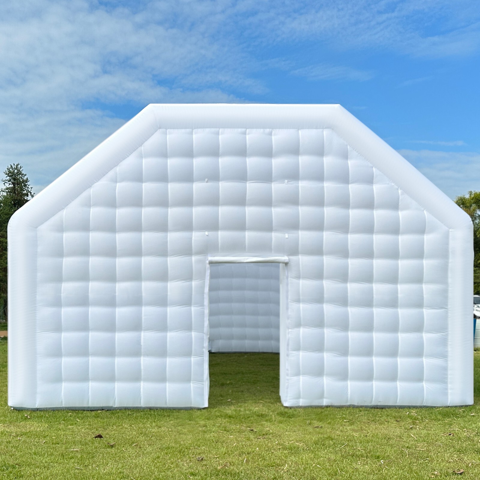 OZIS 20FT Inflatable Cube Wedding Tent Nightclub Tent Custom Logo White Portable