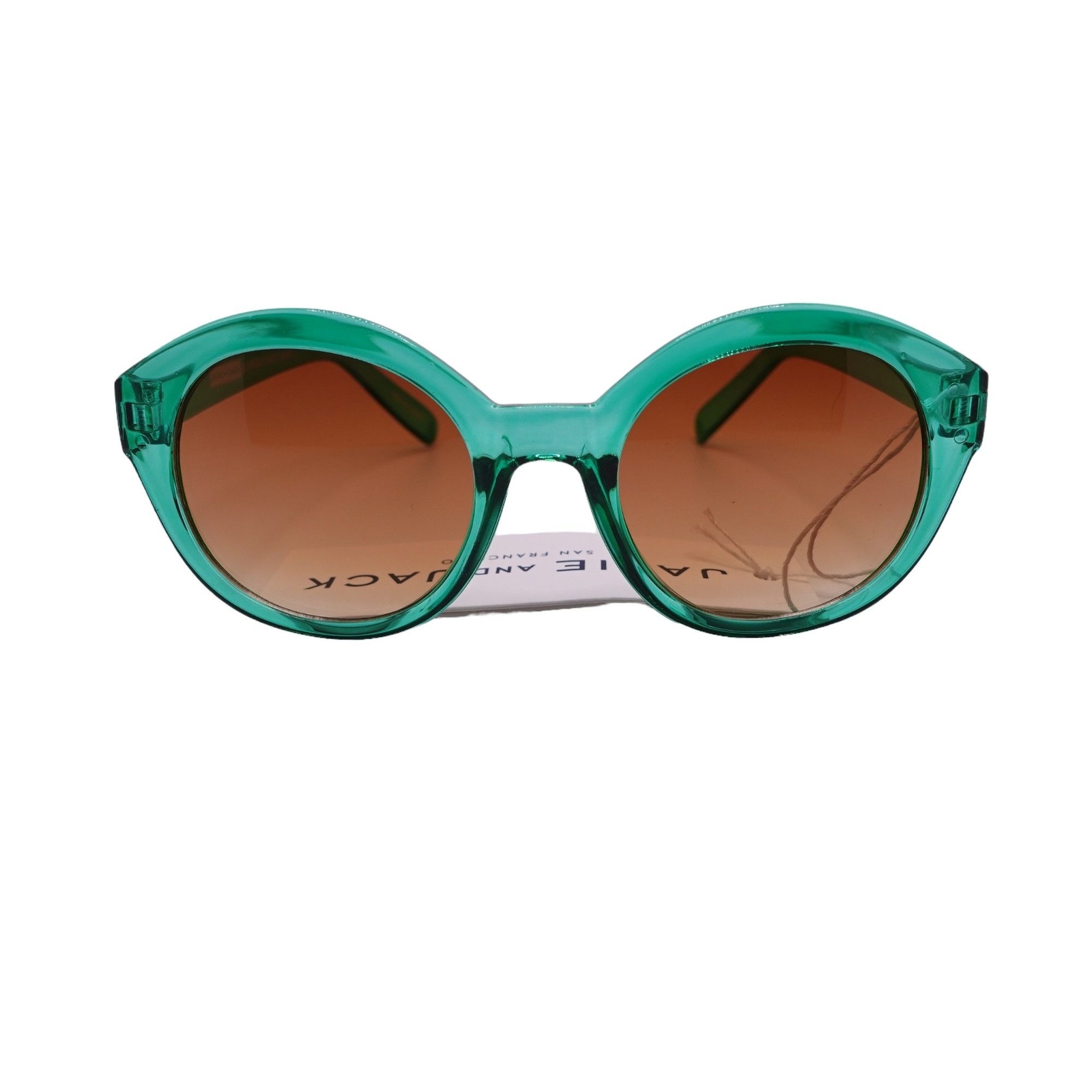 NWT Janie And Jack Cat Eye Sunglasses Girls 2-4 Years Green Tinted UV Lens Beach