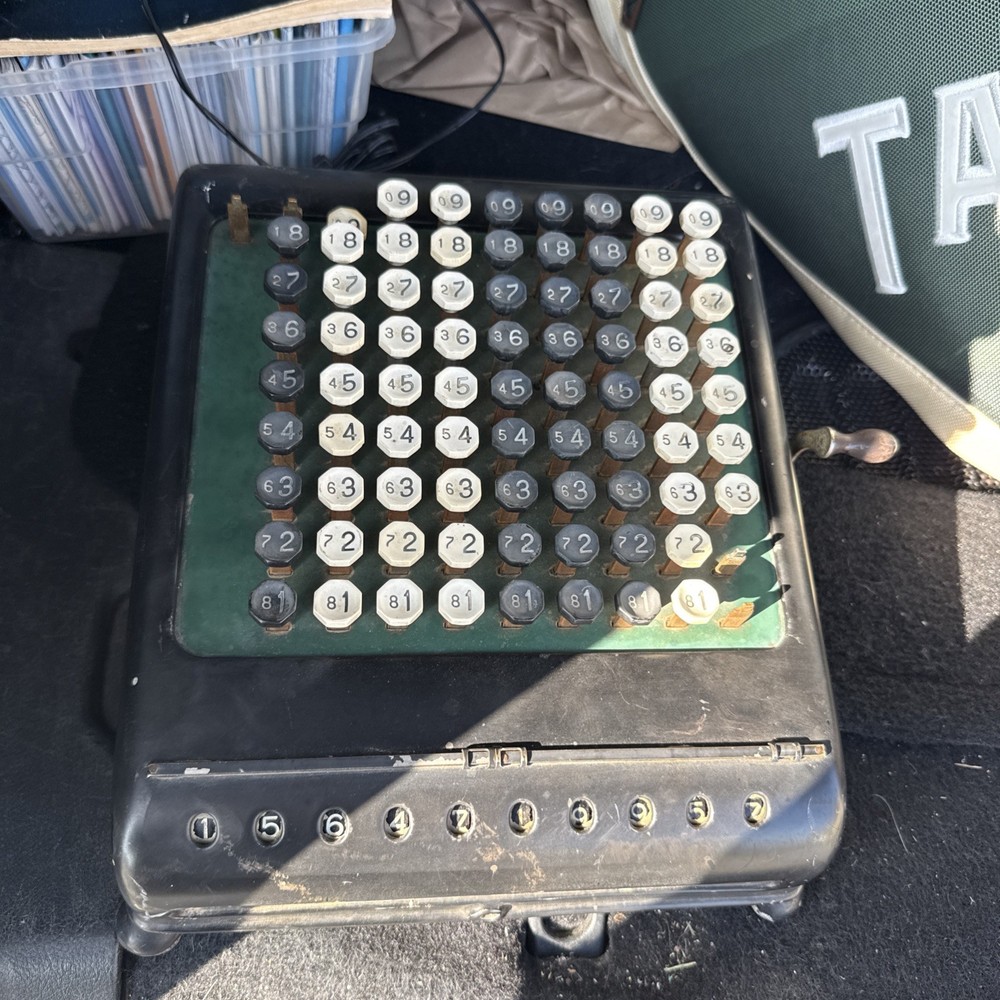 1934 Burroughs Class 5 Adding Machine – Antique Mechanical Calculator