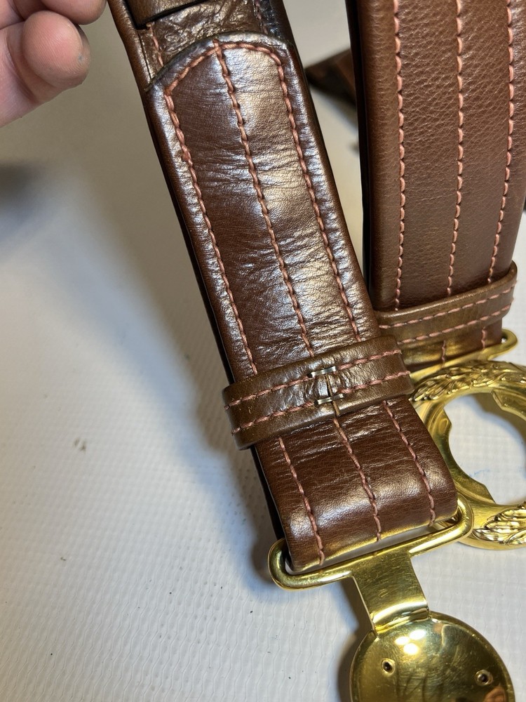 Original WWII US Army General Officer Belt & Holster Set Hickok Eagle Buckle