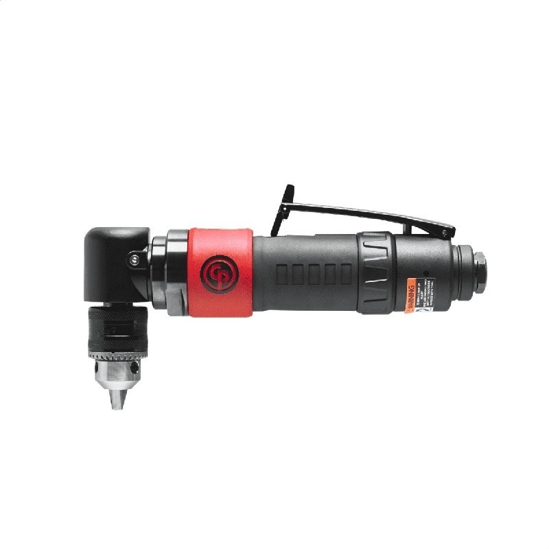 Angle Reversible Key Drill 3/8 IN Lock-off Throttle Jacobs Chuck Pneumatic Tool