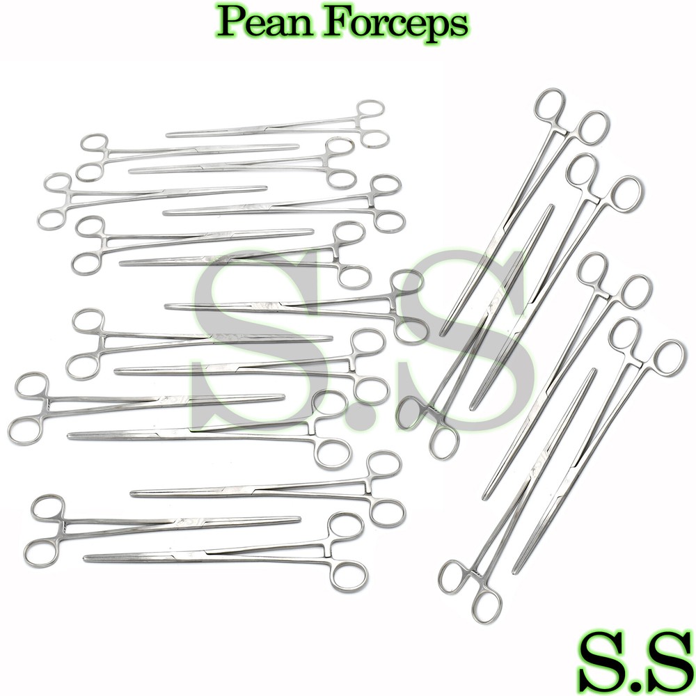 24 Pcs ROCHESTER PEAN Forceps 8" Straight Surgical Instruments