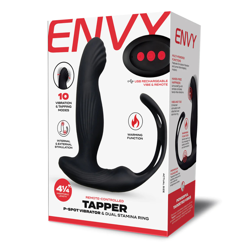Remote Control Warming Vibrating P-Spot Stimulator Multi-Speed Handsfree Vibe