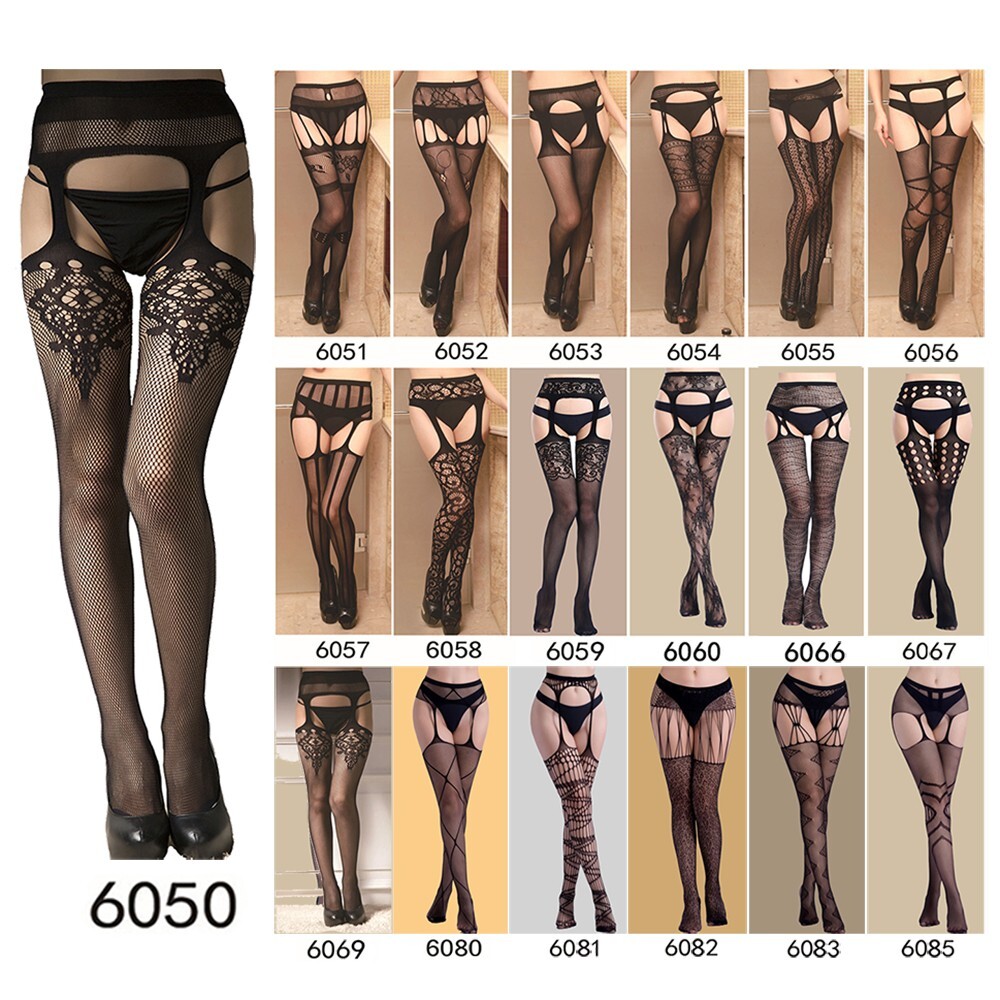 3 Pairs Sexy Stockings Lace Thigh High Stockings With garter belt Pantyhose