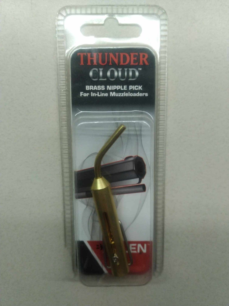 Thunder Cloud Brass Nipple Pick - Allen #87119A - NEW In Pkg - Muzzleloader Tool