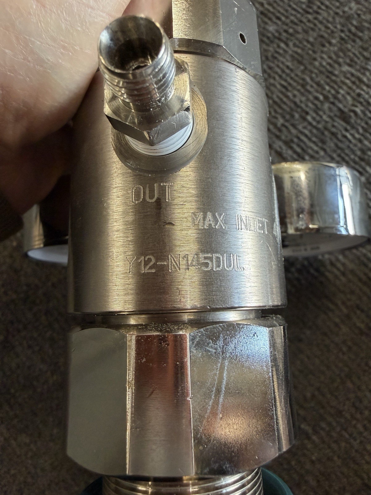 Lot of 3 High Purity Stainless Steel Pressure Regulators Matheson AirGas Harris