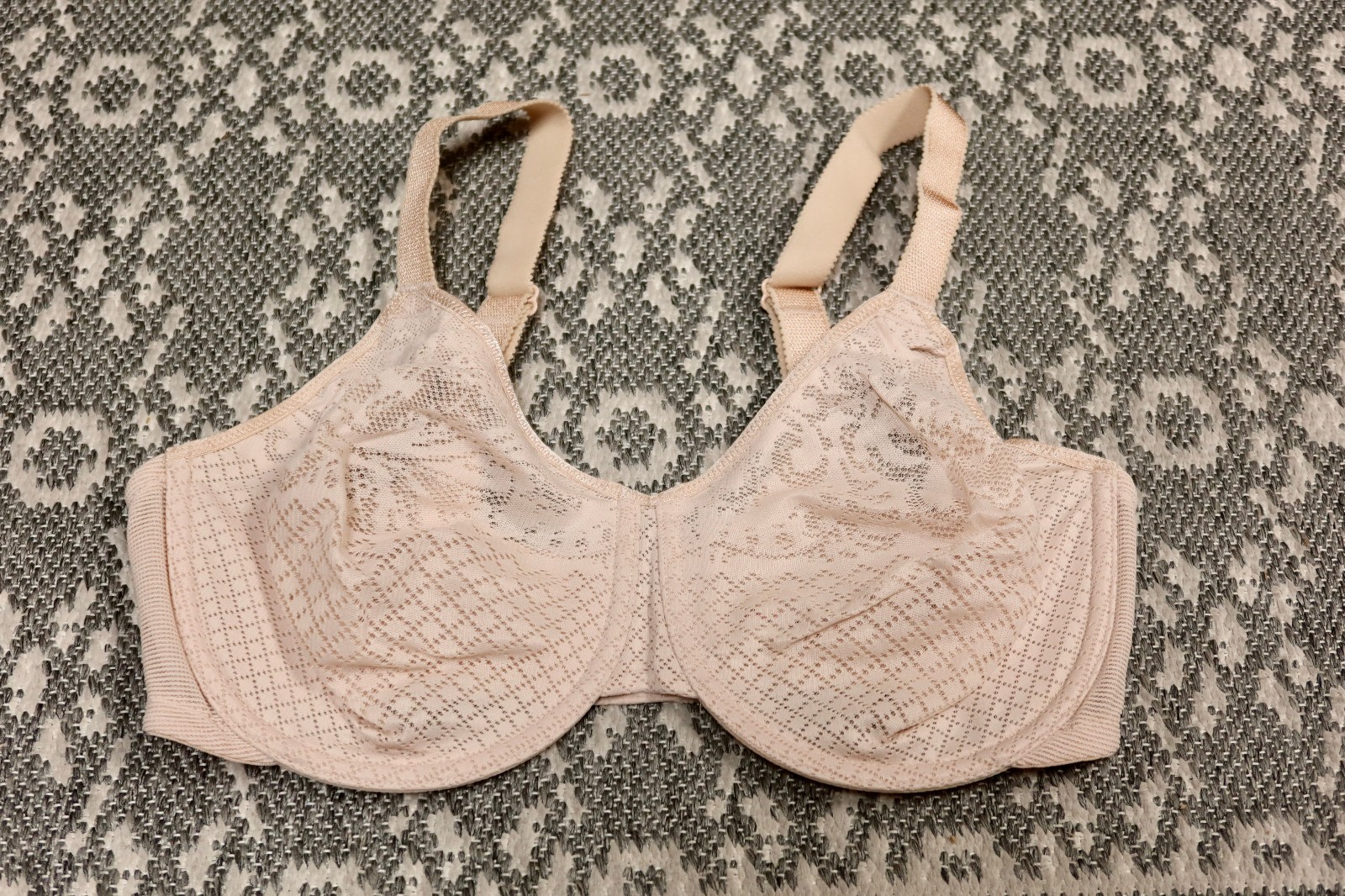 New Wacoal Visual Effects Minimizer Bra - Size 34DDD - Sand - # 857210